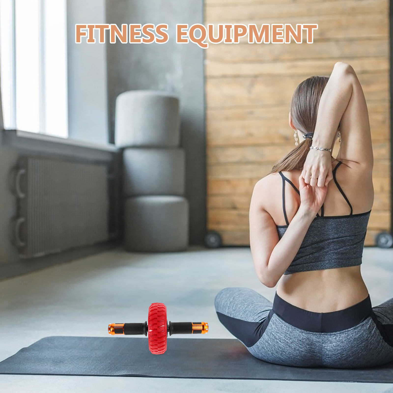 Ab Roller Wheel - Ab Roller Tekerleği Ergonomik Kaymaz Saplı