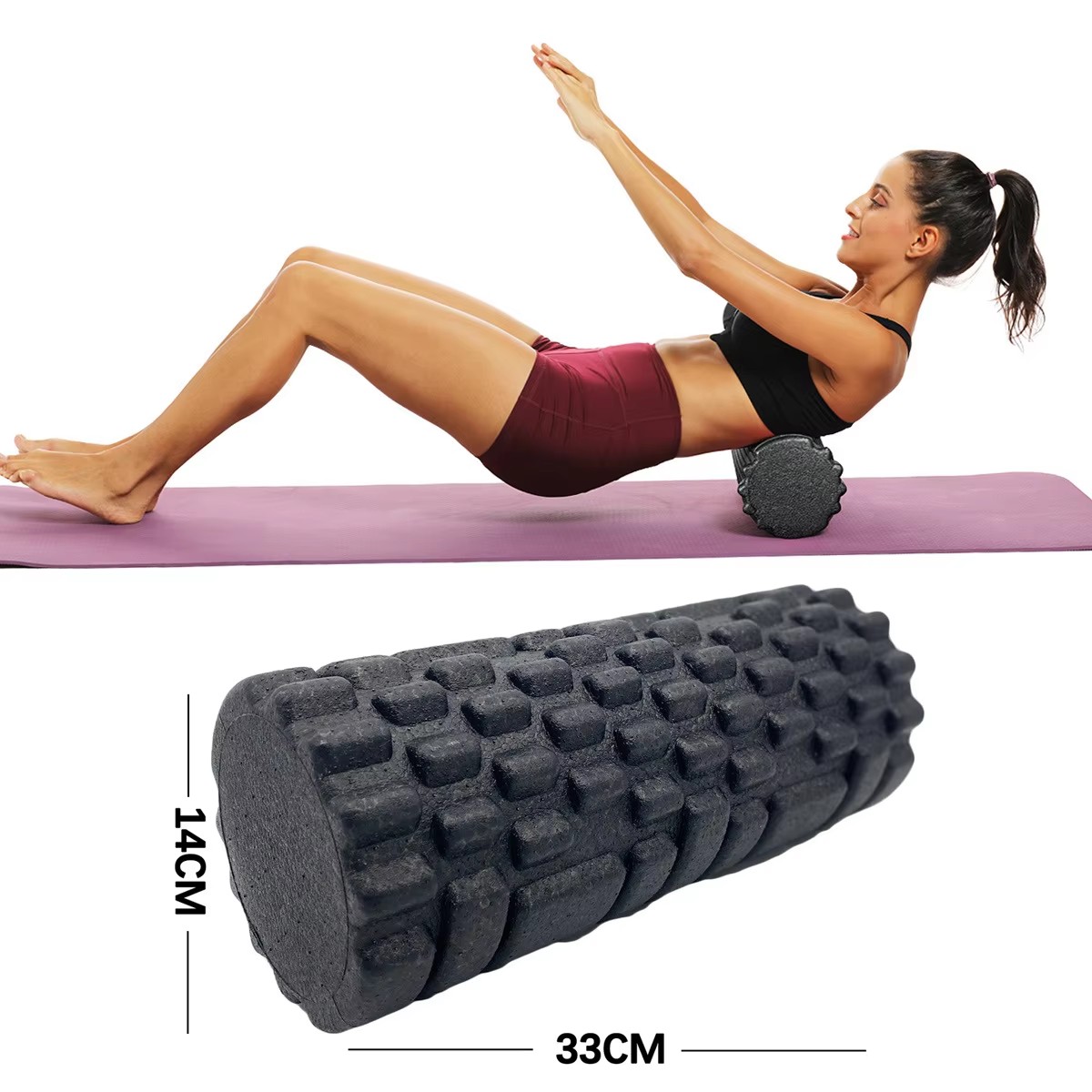 Home Gym Routine - 30/33cm Fitness köpük rulo Yoga masaj