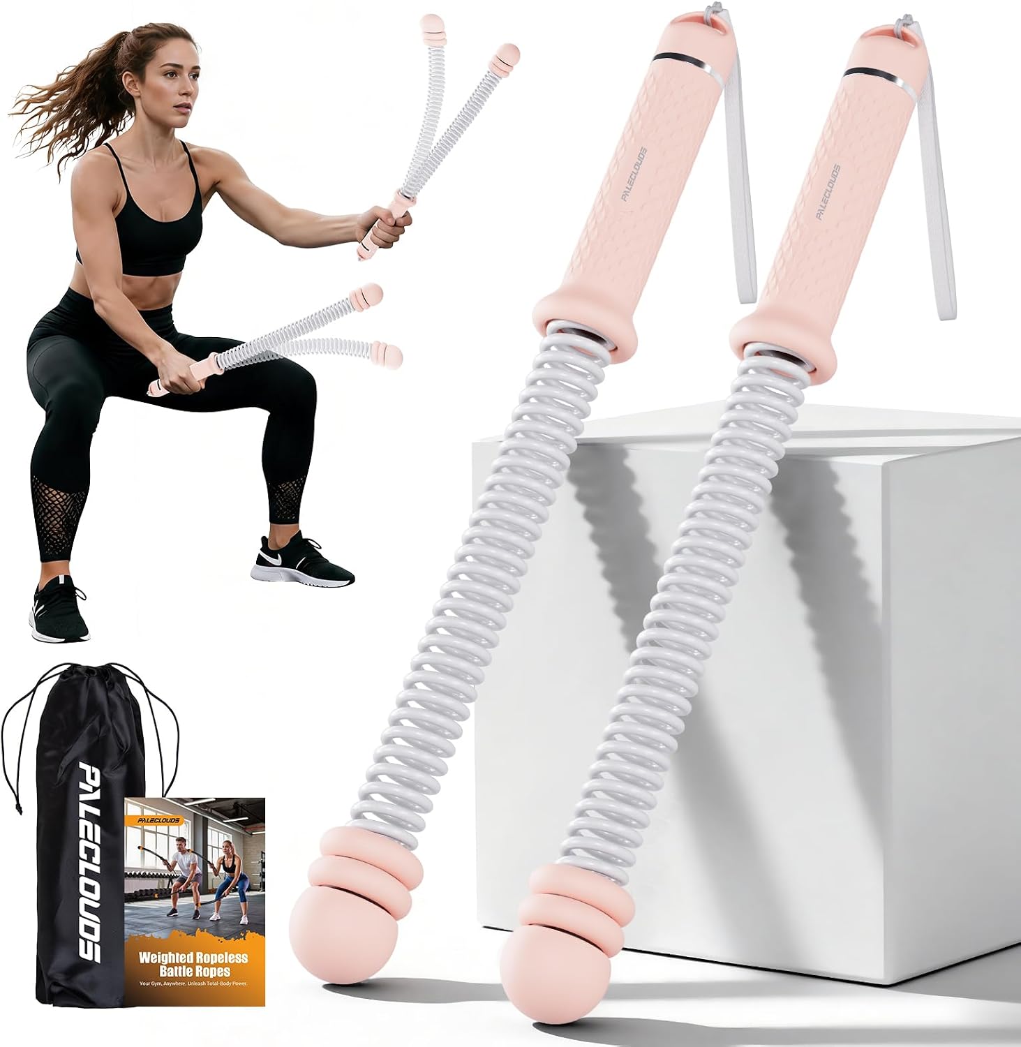 Home Gym Workout - Taşınabilir İpsiz Battle Rope'lar, Ev Spor