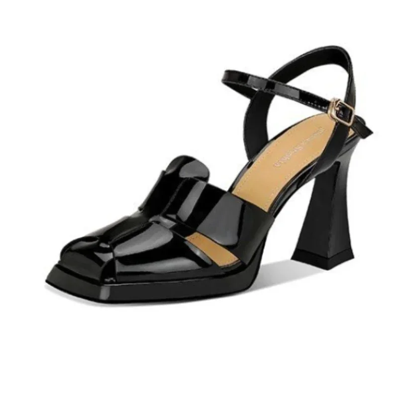 Ankle Strap Attachment - Kadın Yüksek Topuklu Sandalet Moda Rugan