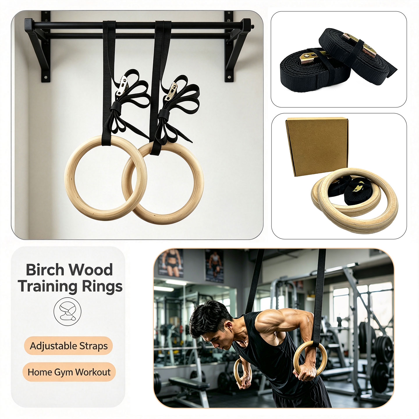 Kayın Ağacından Yapılmış Jimna - Gymnastic Rings Wooden incelemesi ve fiyatı