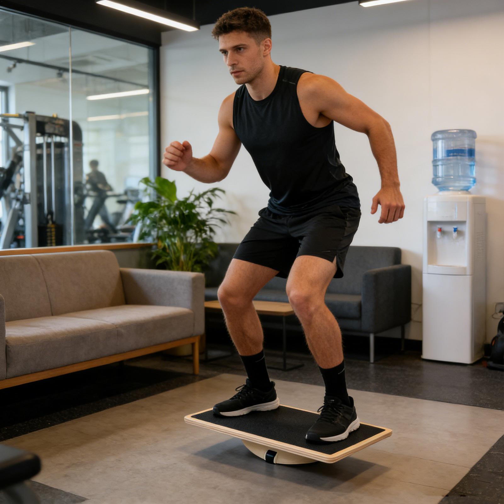 Ahşap denge tahtası, kaymaz ta - Home Gym In Apartment incelemesi ve fiyatı