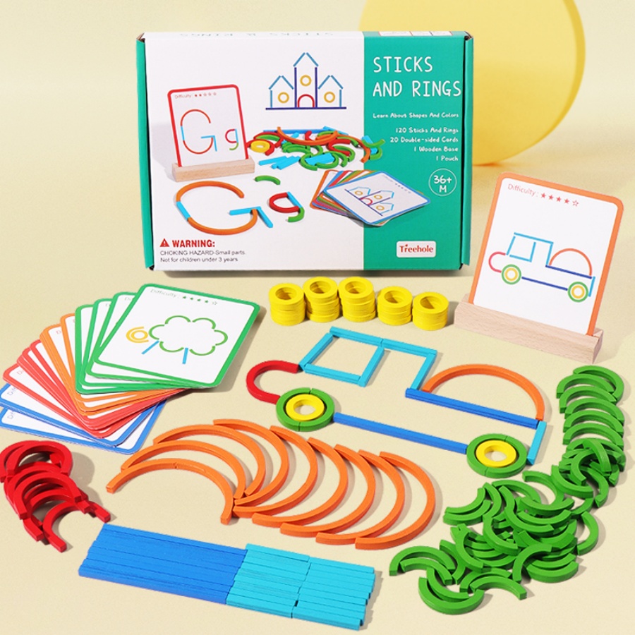 Çocukların erken eğitim bulmac - Gymnastic Rings Wooden incelemesi ve fiyatı