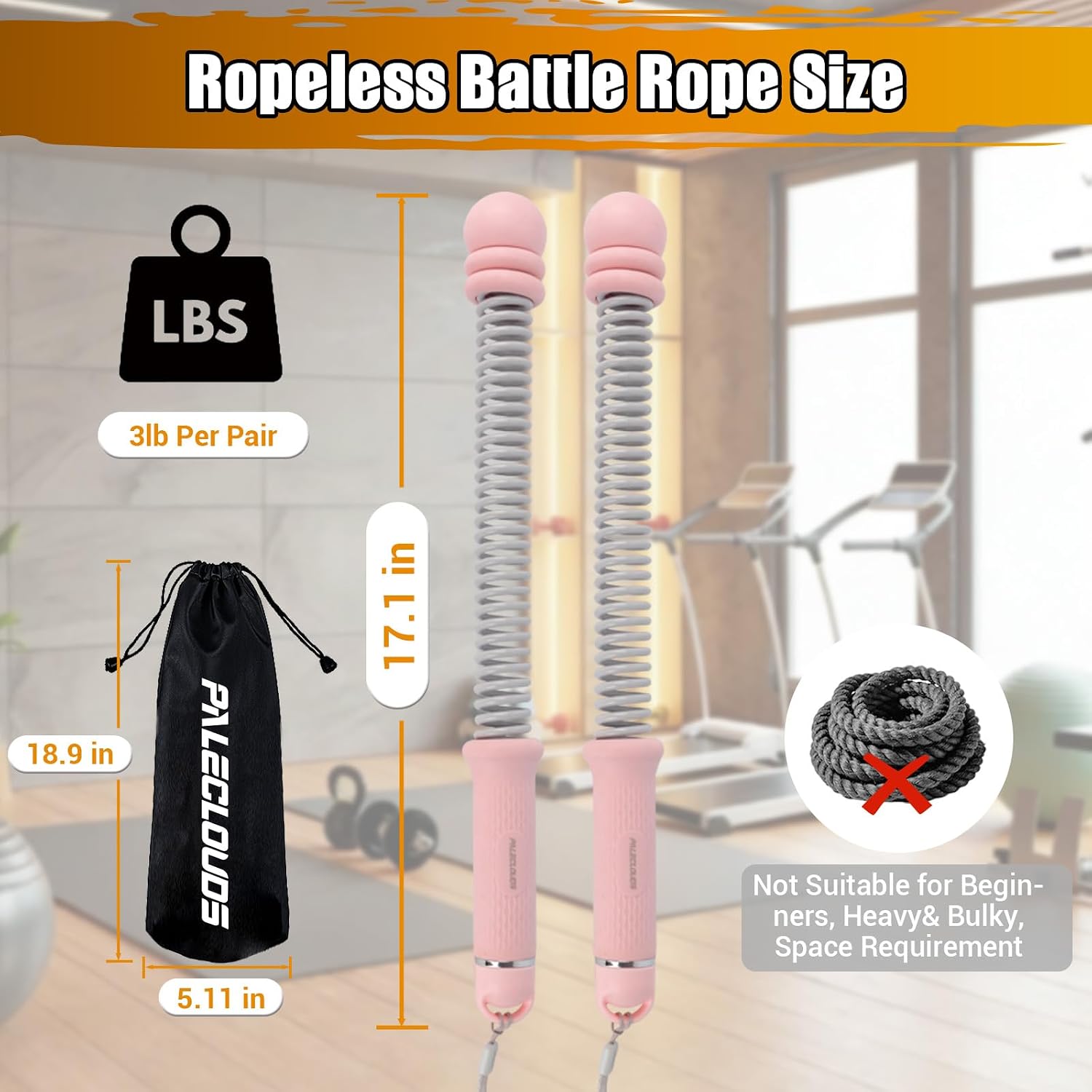 Taşınabilir İpsiz Battle Rope' - Home Gym Workout incelemesi ve fiyatı