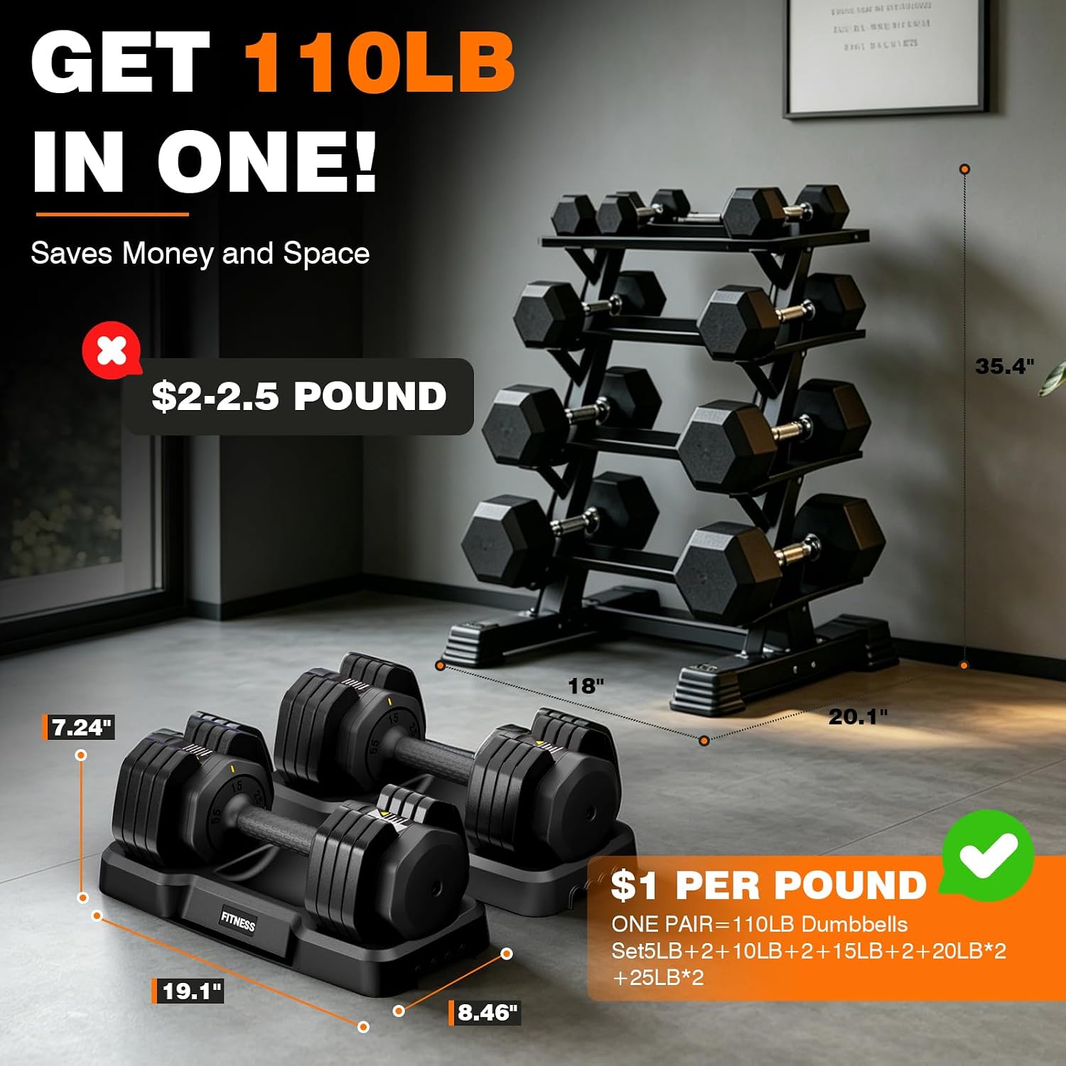 Ayarlanabilir Dambıl Seti, 25/ - Home Gym Furniture incelemesi ve fiyatı